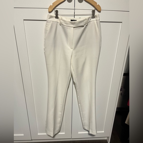 White House Black Market The Slim Ecru colour size 12 textured EUC - Picture 5 of 8